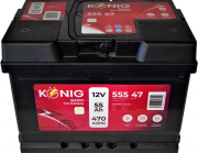 K55547 Akumulátor Konig Basic 12V/55Ah KÖNIG