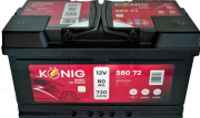 K58072 Akumulátor Konig Basic 12V/80Ah KÖNIG