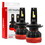 02979 Amio led žiarovky hlavného svietenia h4 x3 series amio 02979 Amio