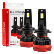 02980 LED žiarovky hlavného svietenia H7 X3 Series AMiO Amio